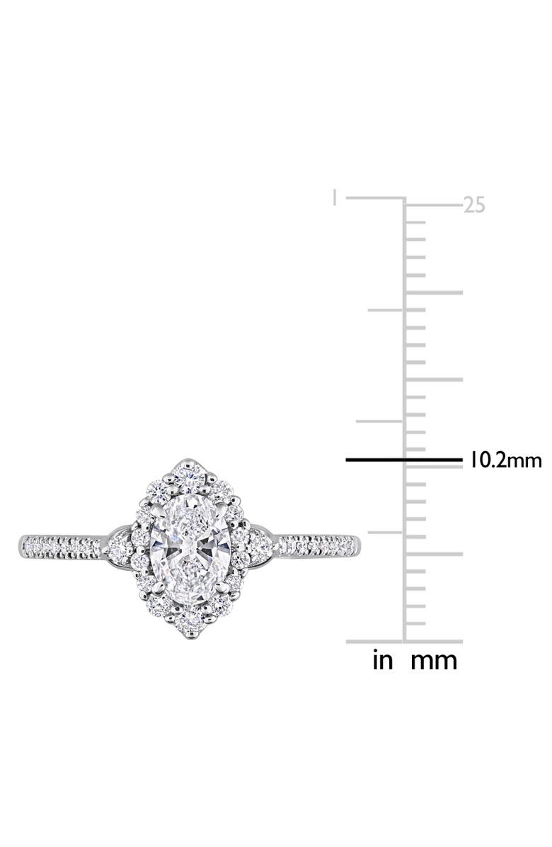 Julianna B. Lab-Grown Diamond Halo Engagement Ring 14k, Alternate, color,