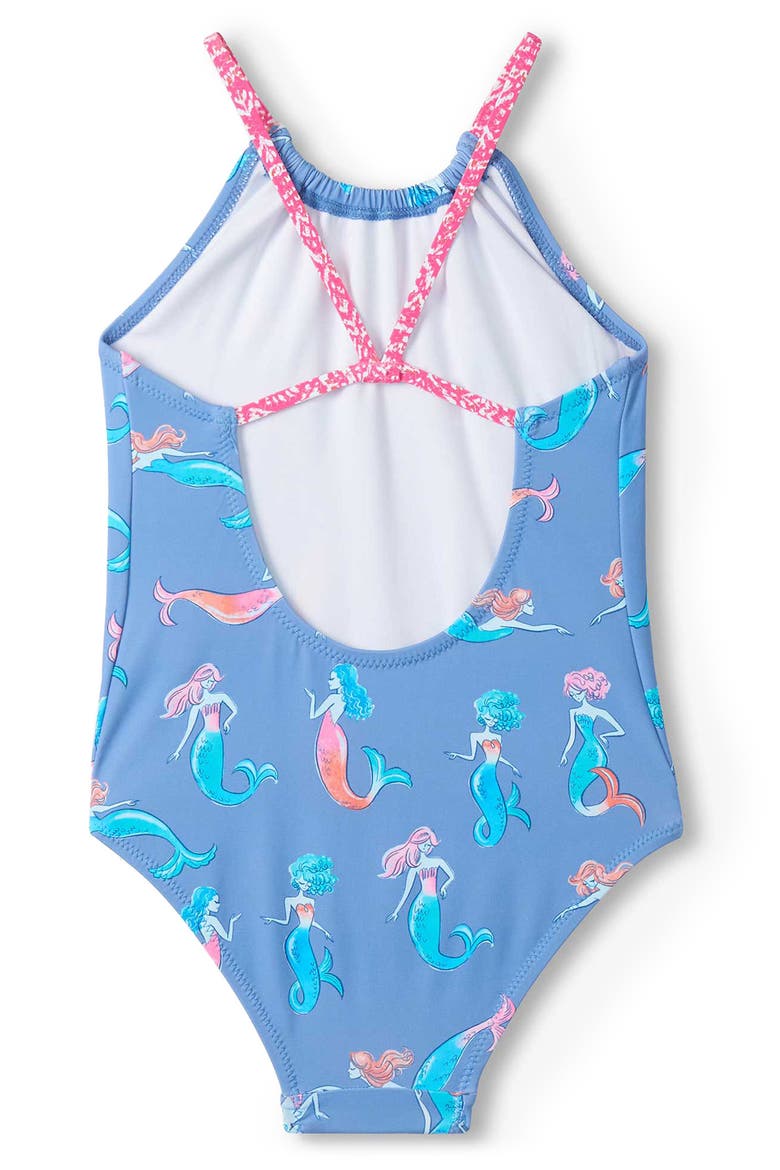 Kids' Salty Mermaids One-Piece Swimsuit, Alternate, color, STAR SAPPHIRE