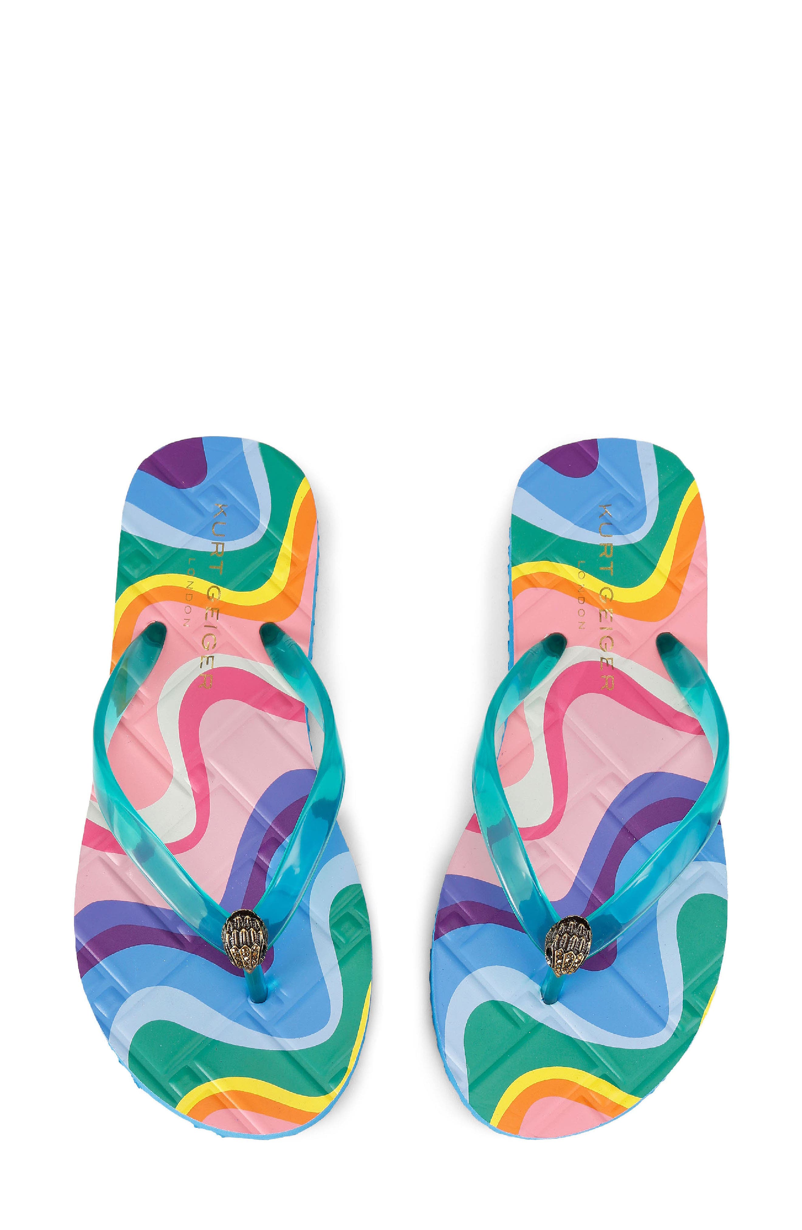 Kensington Flip Flop, Alternate, color, MEDIUM BLUE