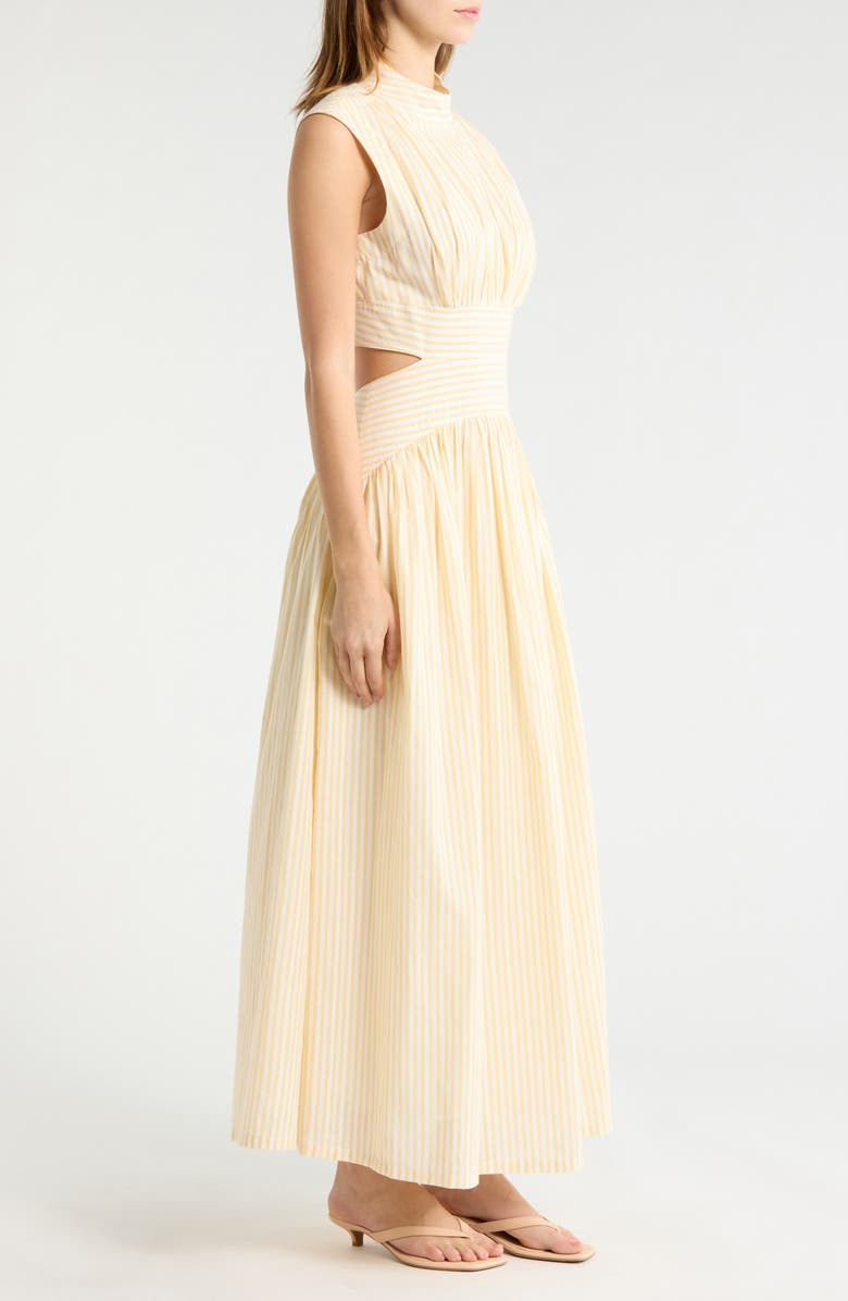 Parker The Julianne Stripe Cotton Maxi Dress, Alternate, color, Pastel Yellow