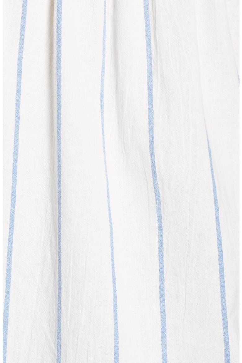 Stripe Cap Sleeve Top, Alternate, color, IVORY/ BLUE STRIPE