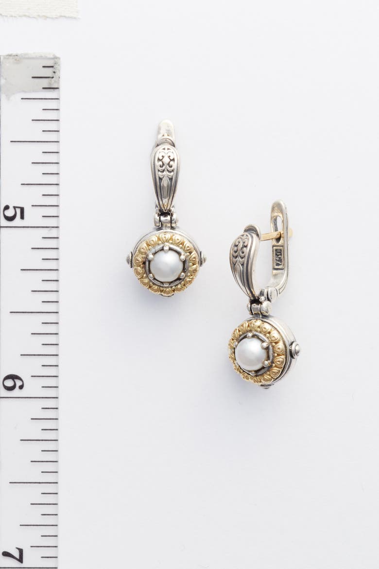 Hermione Drop Earrings, Alternate, color, SILVER/ GOLD/ PEARL