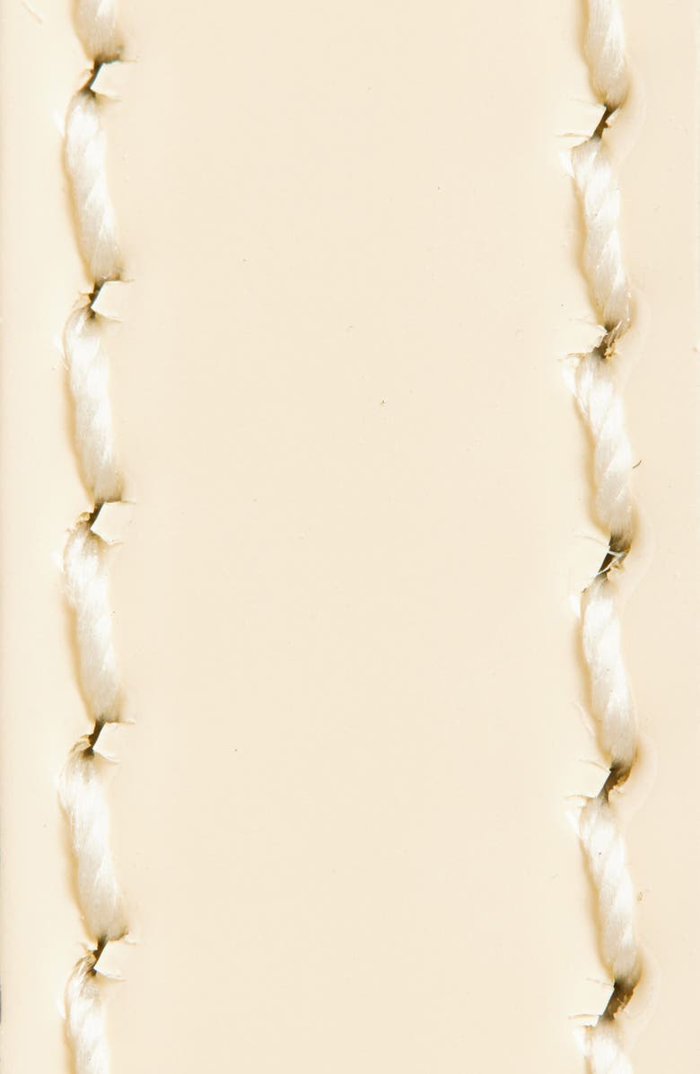 Valentino Garavani VLOGO Signature Leather Belt, Alternate, color, Butter White