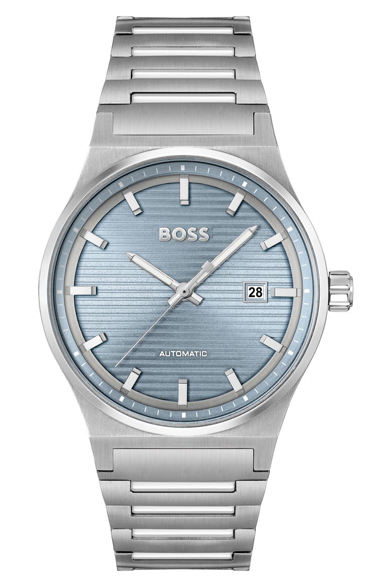 Candor Automatic Bracelet Watch, Main, color, BLUE DIAL