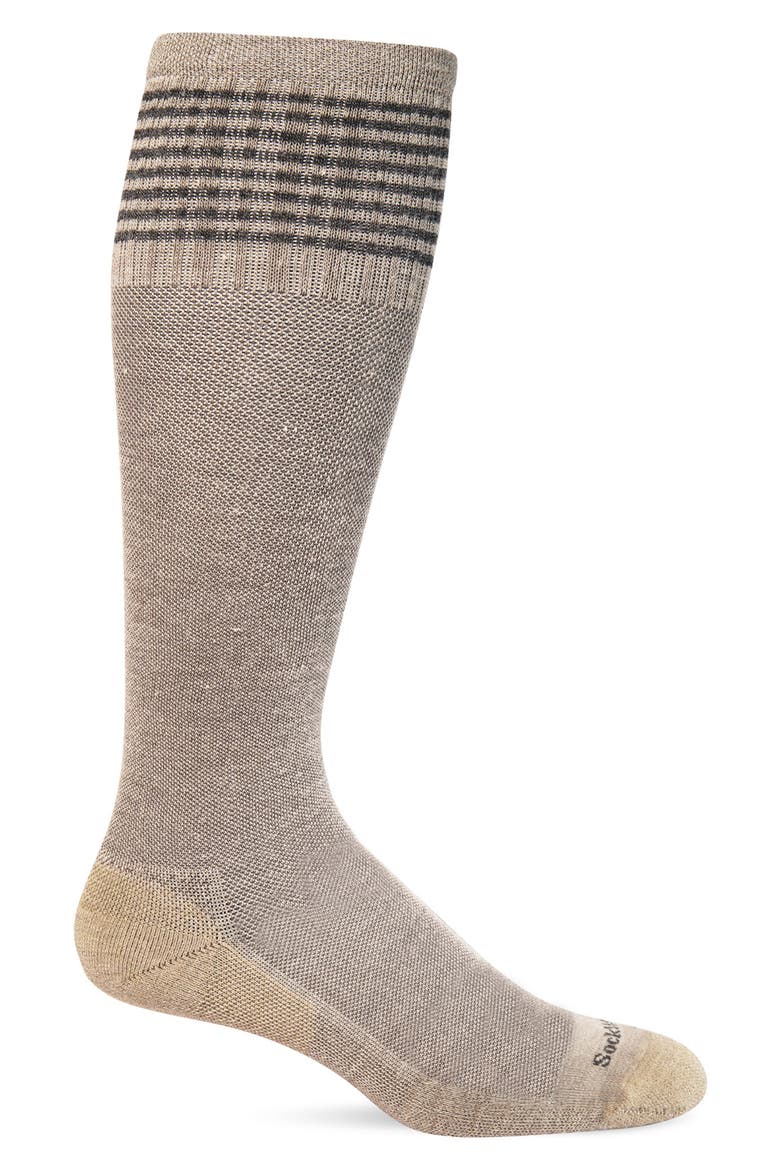 'Goodhew - Elevation' Compression Socks, Main, color, PUTTY