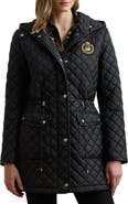 Lauren Ralph Lauren Logo Patch Quilted Coat