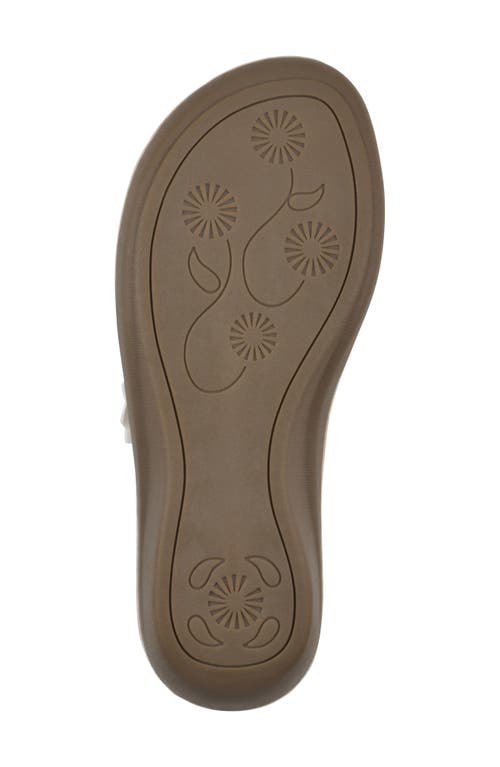 Cliffs By White Mountain Content Wedge Sandal In White Smooth