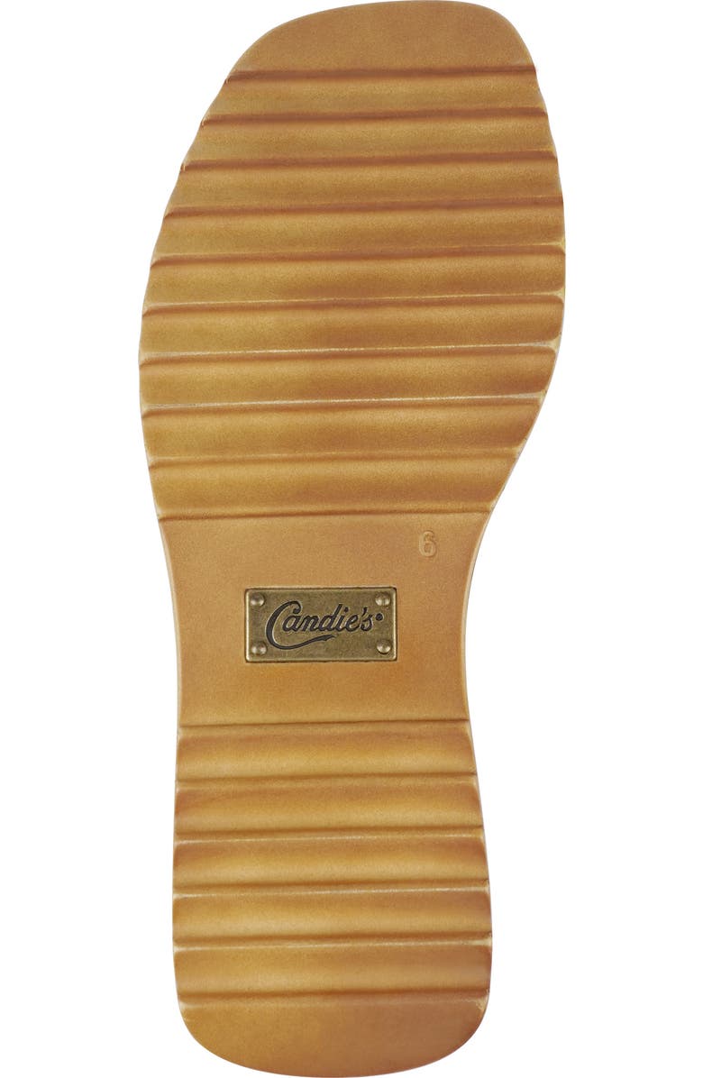 Candie's Cuna Ankle Strap Platform Wedge Sandal, Alternate, color, Nude Sudte