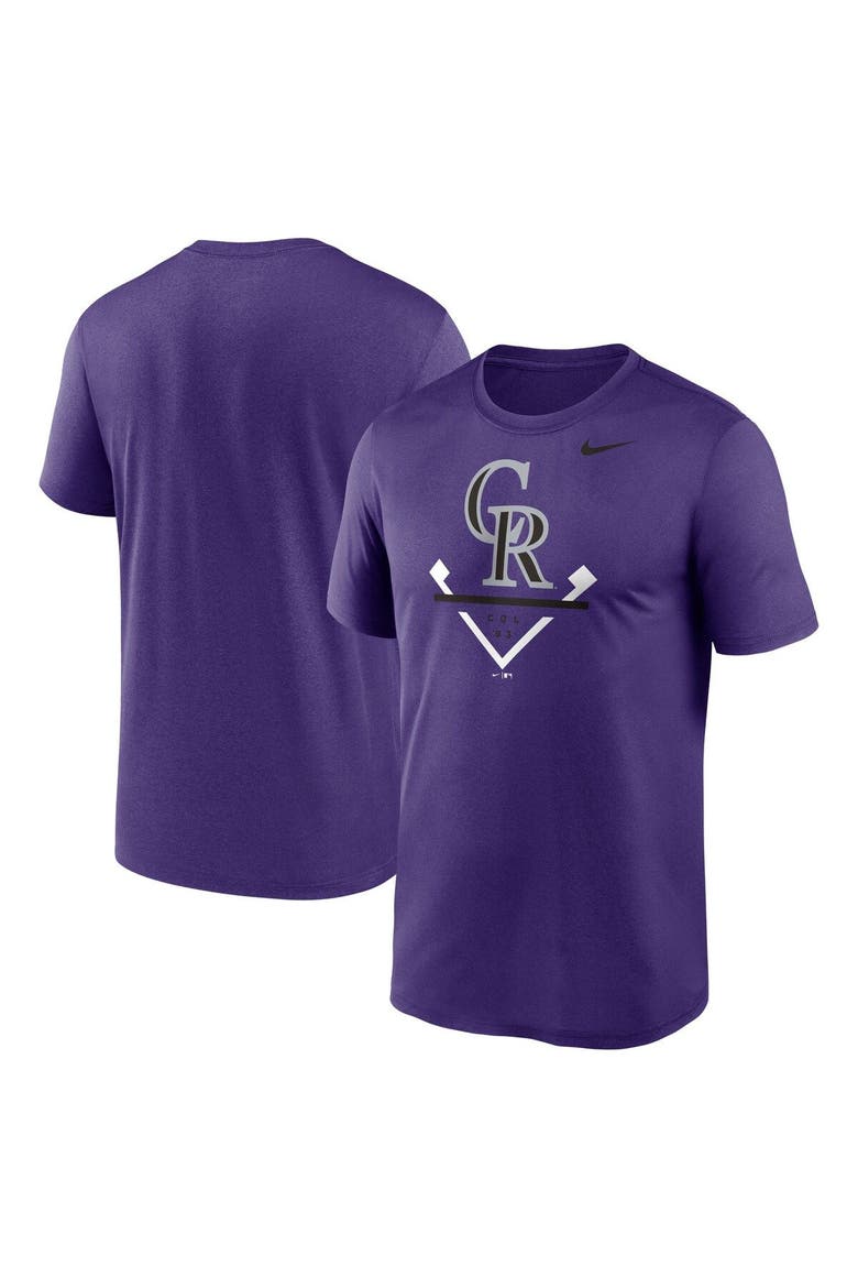 Men's Nike Purple Colorado Rockies Icon Legend Performance T-Shirt, Main, color, Purple