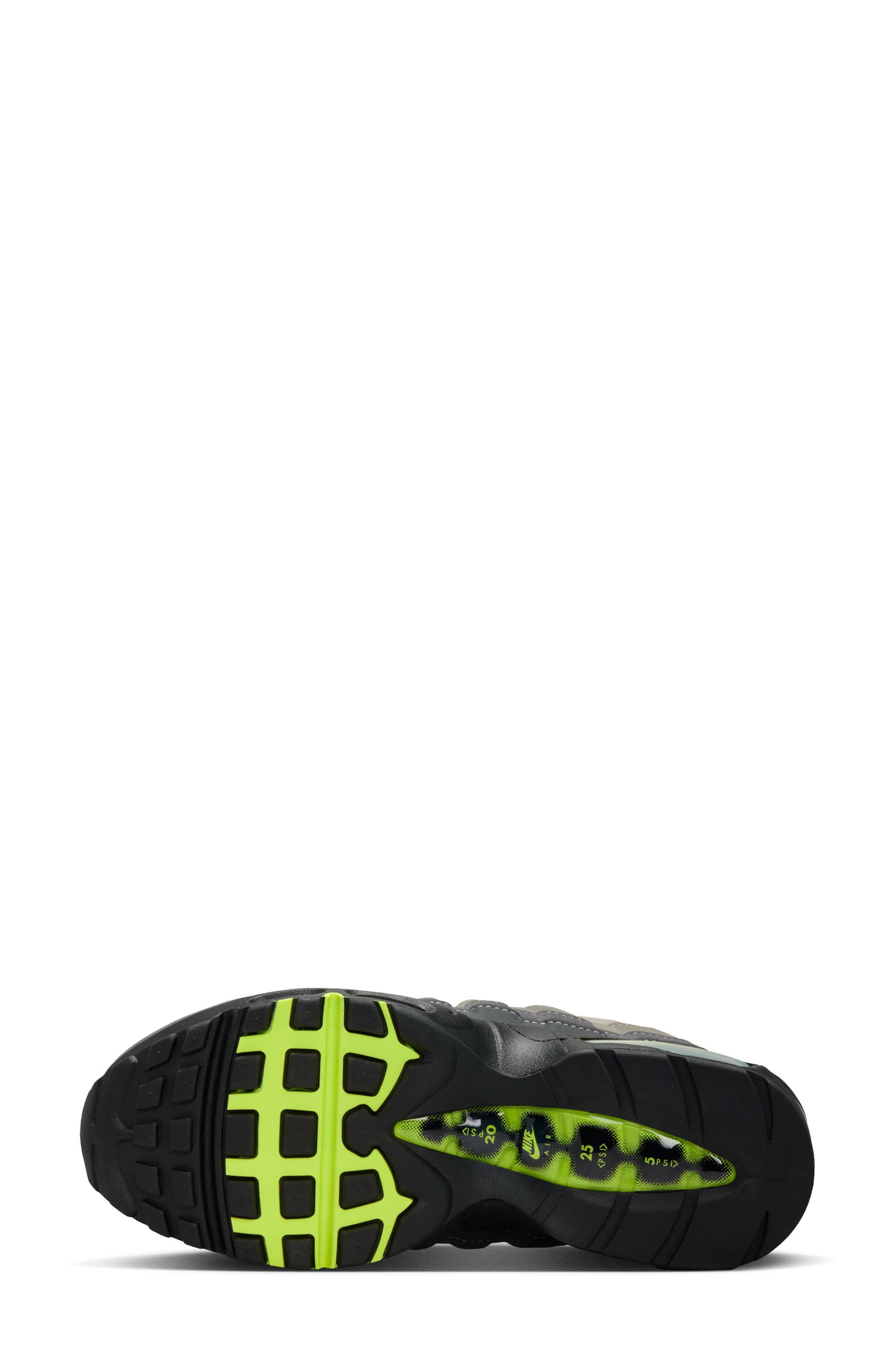 Nike Air Max 95 Sneaker, Alternate, color, Black/ Neon Yellow/ Anthracite