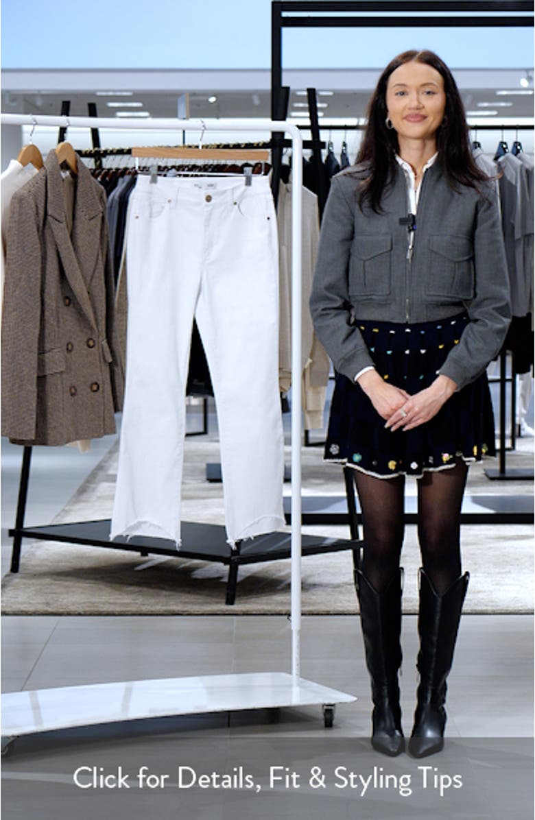 Raw Hem High Waist Demi Bootcut Jeans, sales video thumbnail