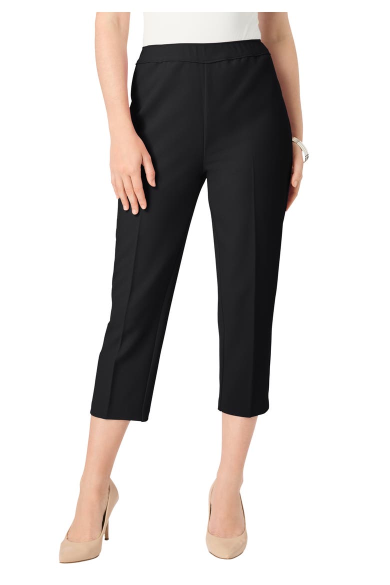 Plus Size Bend Over® Capri Pant, Main, color, BLACK