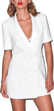 Fleur Du Mal Short Sleeve Blazer Dress