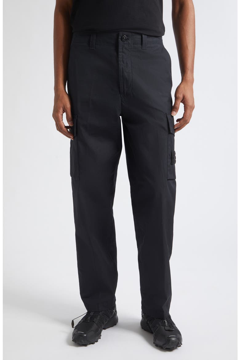 Cotton Cargo Pants, Main, color, V0029 BLACK