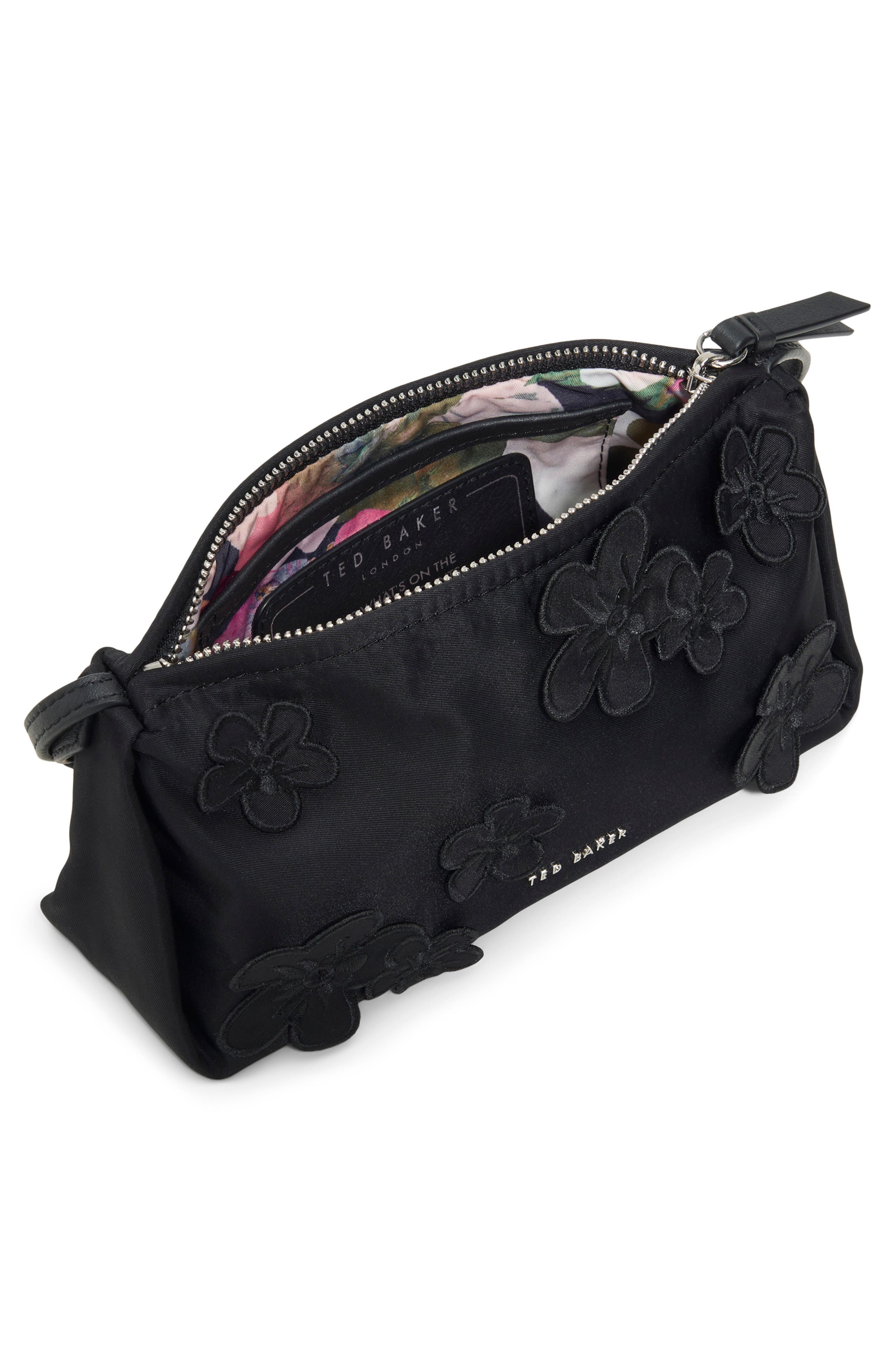 Ted Baker London Nicki Shoulder Bag, Alternate, color, Open Black
