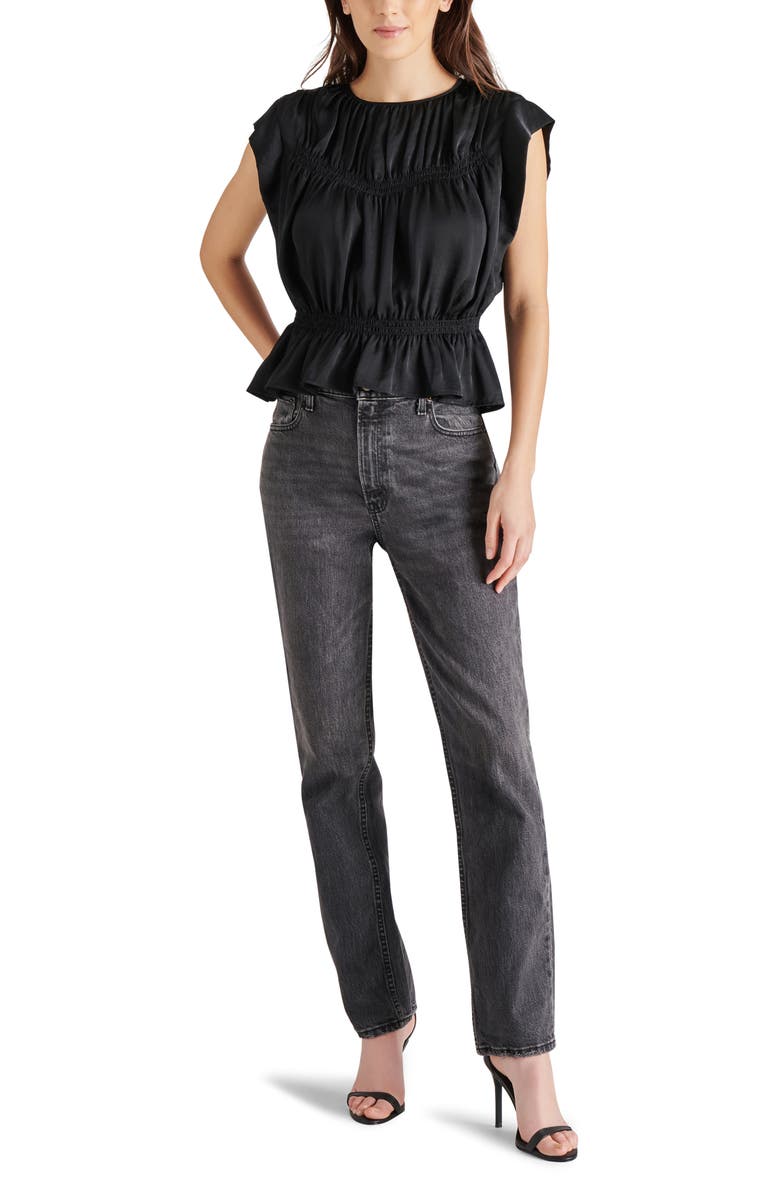 Steve Madden Corinne Peplum Top, Alternate, color,