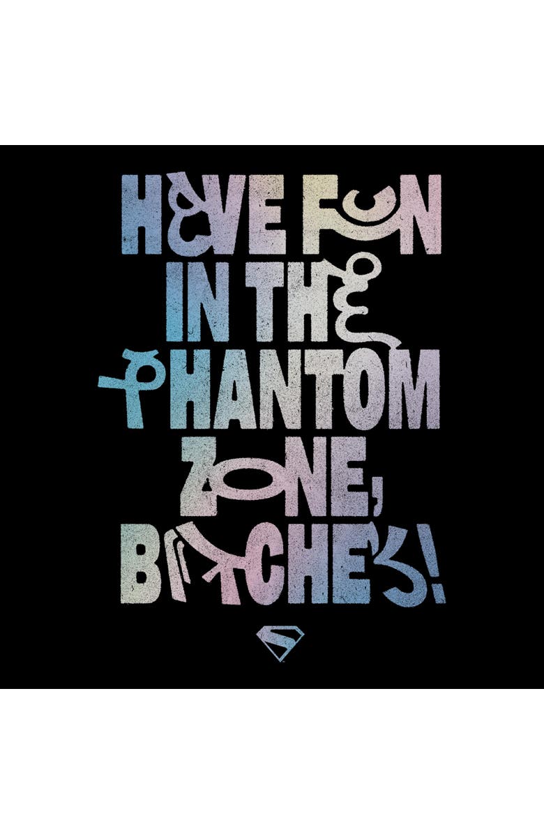 Supergirl Men's Supergirl Have Fun In The Phantom Zone Graphic T-Shirt, Alternate, color, Black