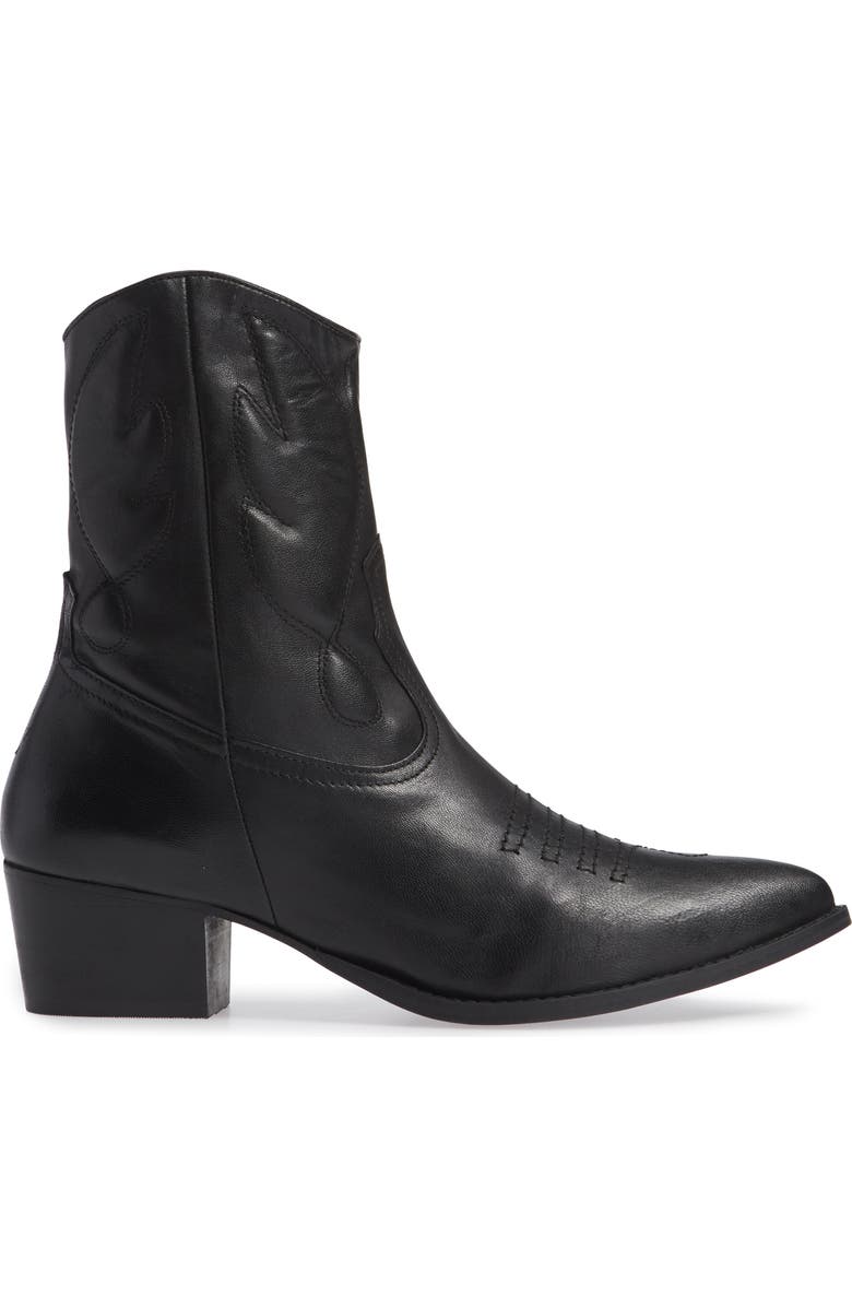 Topshop Arizona 2 Western Bootie, Alternate, color,