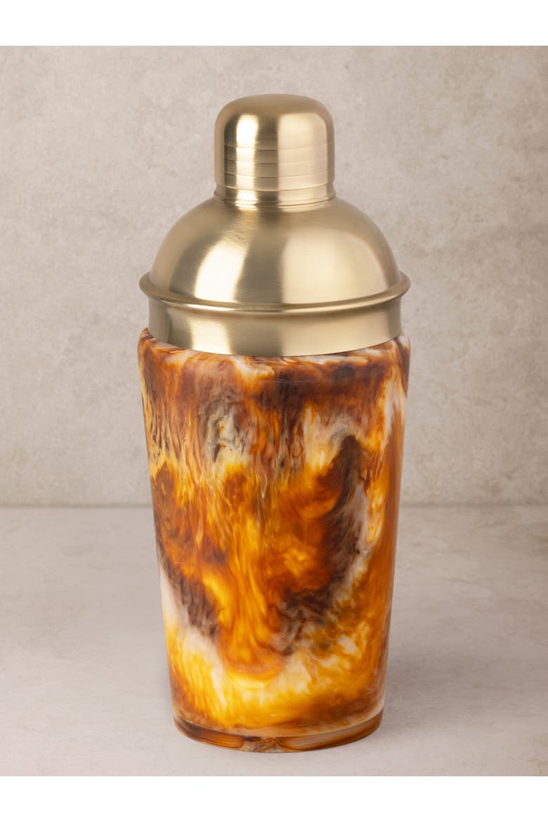 Kampai Cocktail Shaker, Main, color, Brown