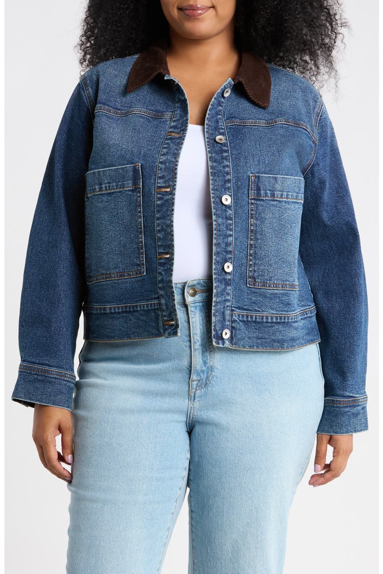 Cropped Utility Jacket, Main, color, ACE BLUE