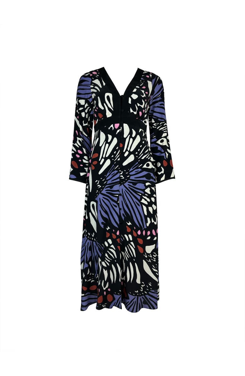 Ro&Zo Butterfly Button Through Dress, Alternate, color, Purple