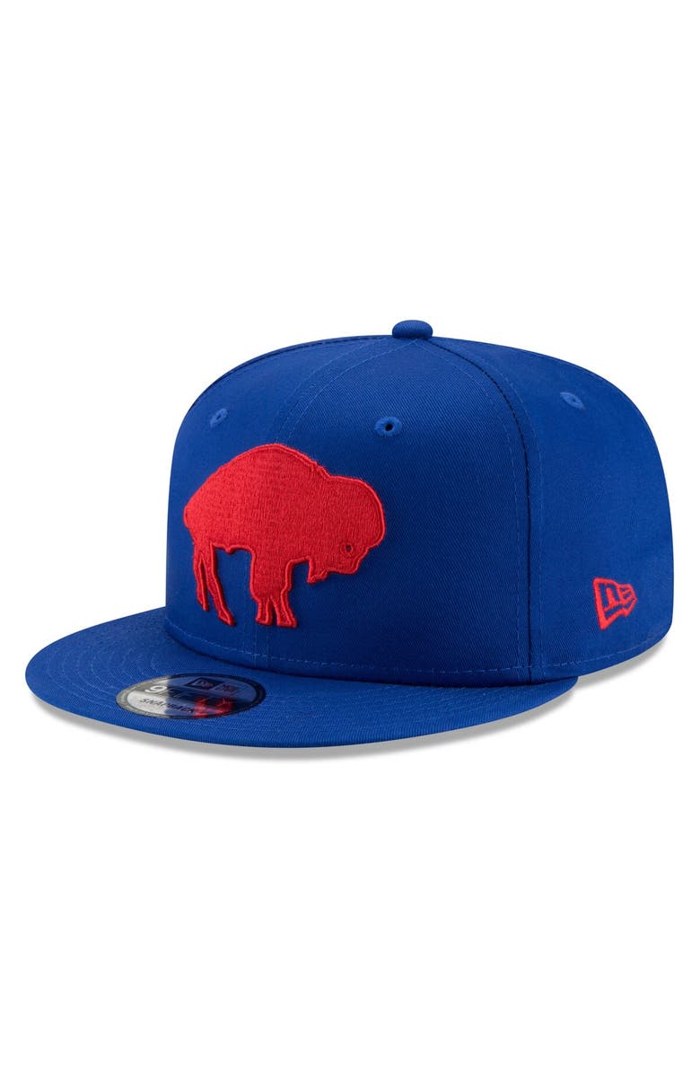 New Era Men's New Era Royal Buffalo Bills Throwback 9FIFTY Adjustable Snapback Hat, Main, color,