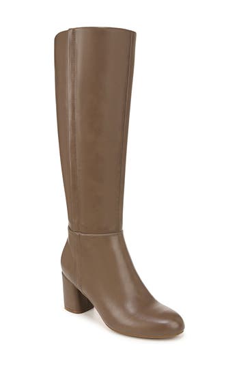 Naturalizer Loving Block Heel Boot In Brown