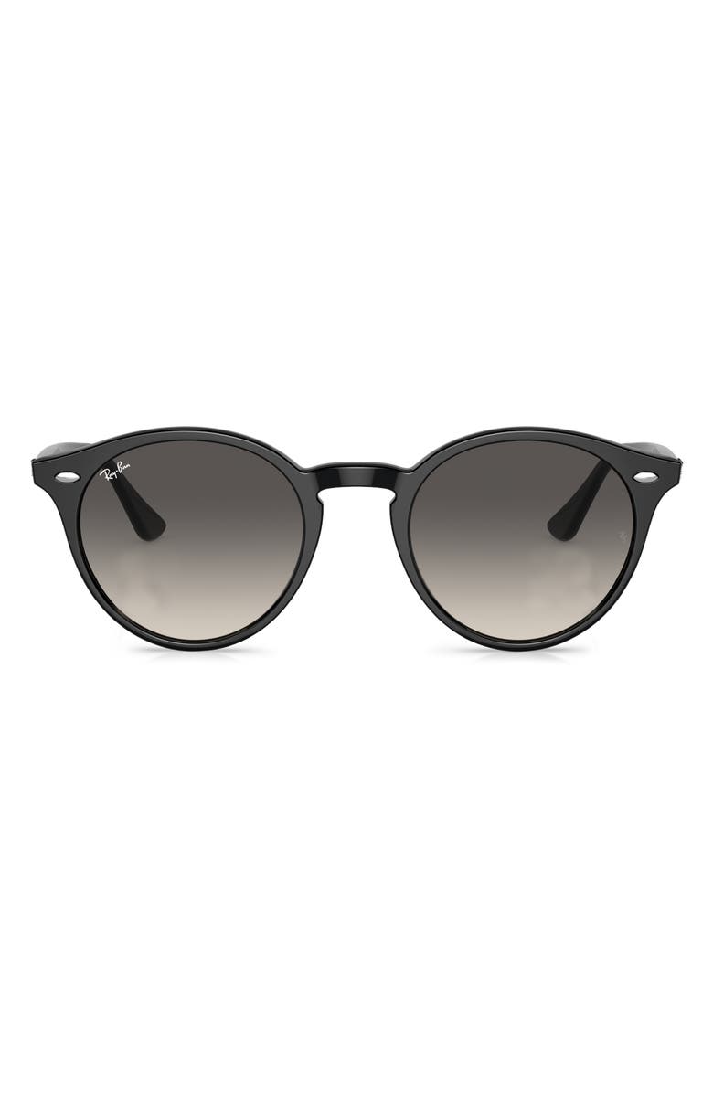 Ray-Ban Highstreet 51mm Round Sunglasses, Main, color, Black