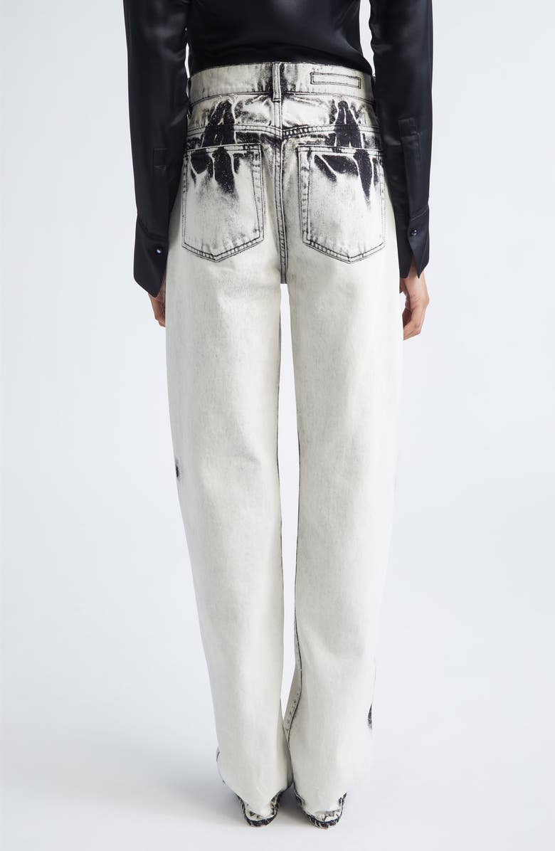 Proenza Schouler Ryman Two-Tone Jeans, Alternate, color, Fade Out Black