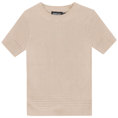 Short Sleeve Rib Knit Sweater (Toddler, Little Kid & Big Kid)