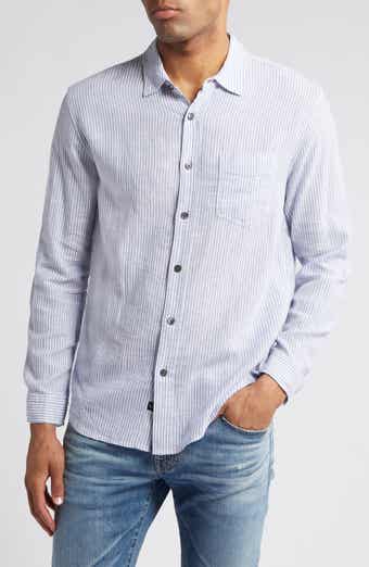 Rails Connor Stripe Linen Blend Button-Up Shirt