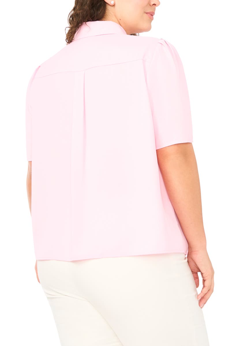 Halogen<sup>®</sup> Button-Up Puff Sleeve Top, Alternate, color, Ballerina