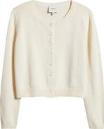 Reformation Clara Cotton Crewneck Cardigan