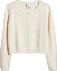 Reformation Clara Cotton Crewneck Cardigan