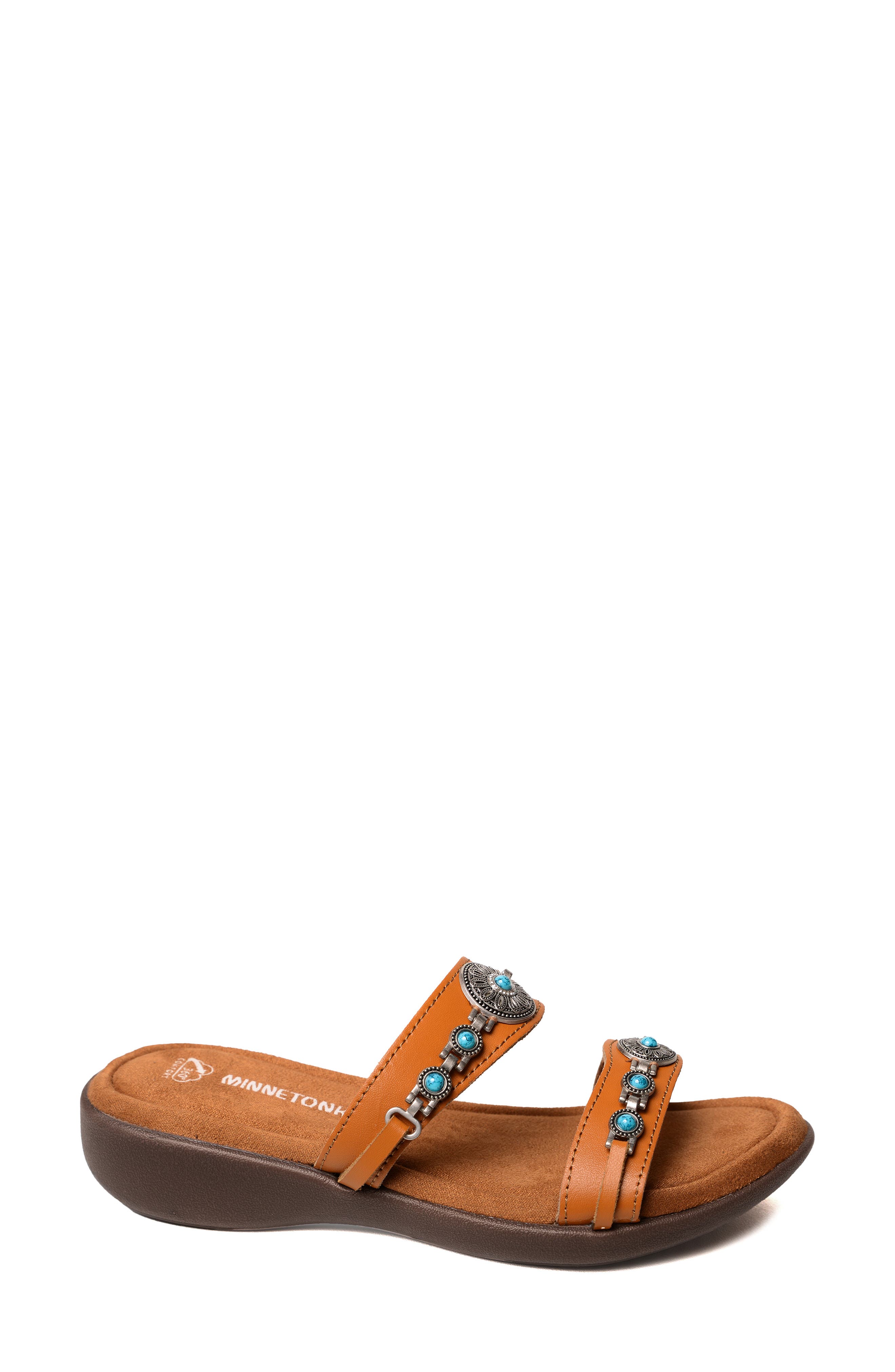 Brenn Slide Sandal, Alternate, color, COGNAC