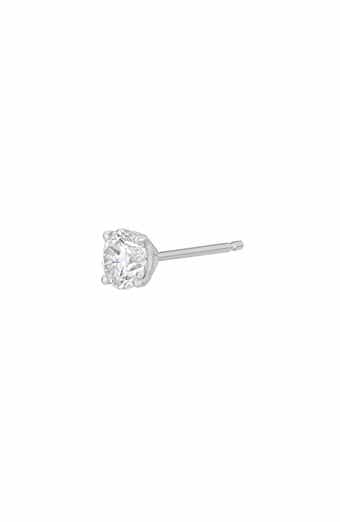 14K Gold Single Diamond Stud Earring