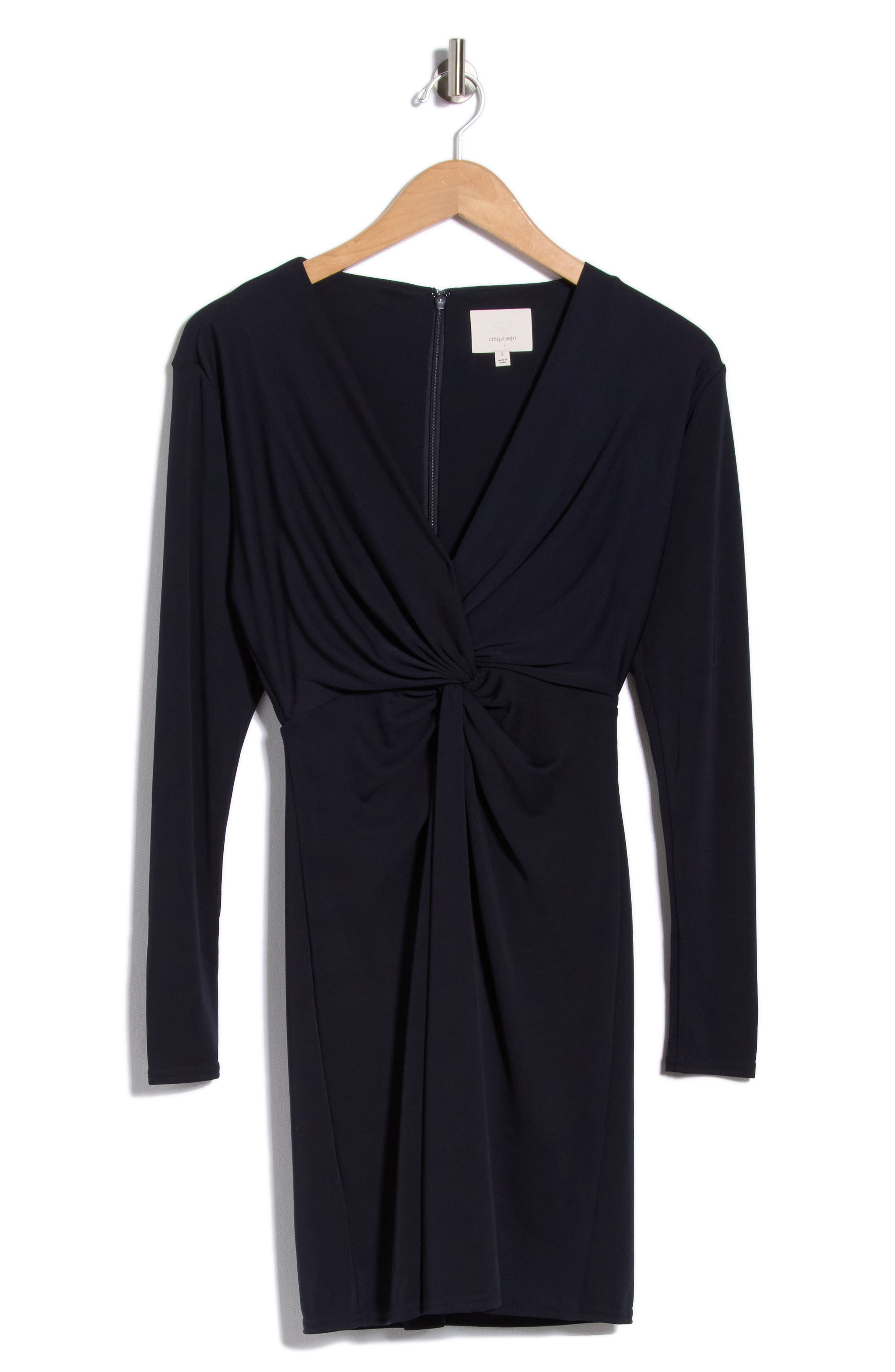 Lunara Knot Long Sleeve Jersey Dress