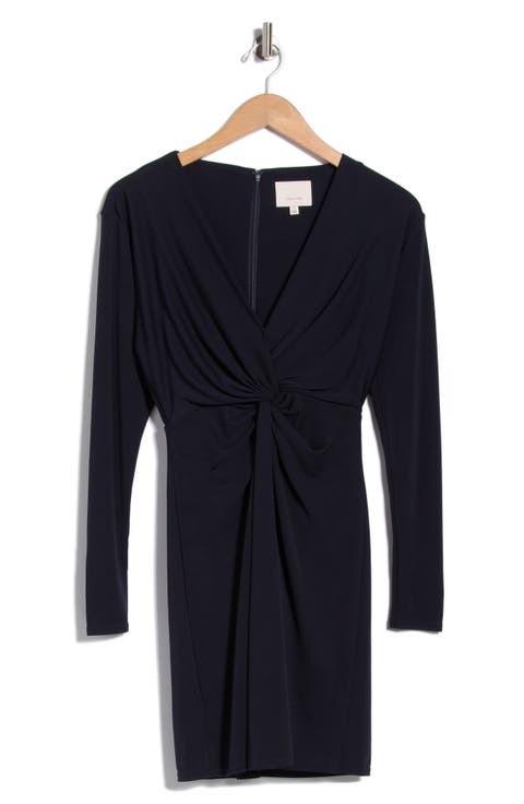 Lunara Knot Long Sleeve Jersey Dress