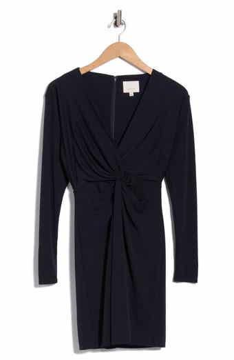 Lunara Knot Long Sleeve Jersey Dress