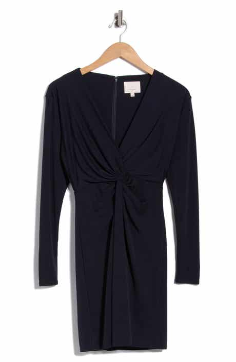 Lunara Knot Long Sleeve Jersey Dress