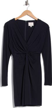Cinq à Sept Lunara Knot Long Sleeve Jersey Dress