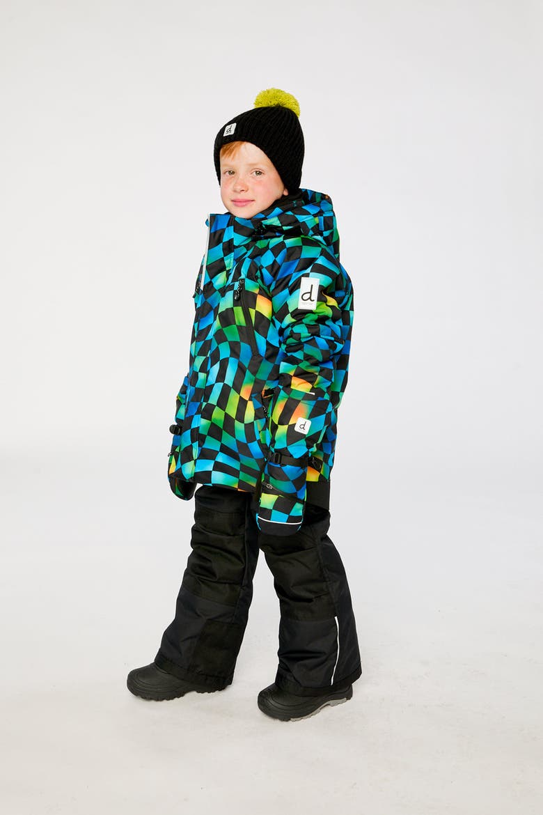 Play Insulated Cordura Reinforced Two Piece Snowsuit, Alternate, color, Green, Yellow & Blue Check