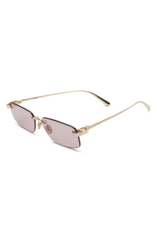 Dior C S4u Rectangular Sunglasses In Gold