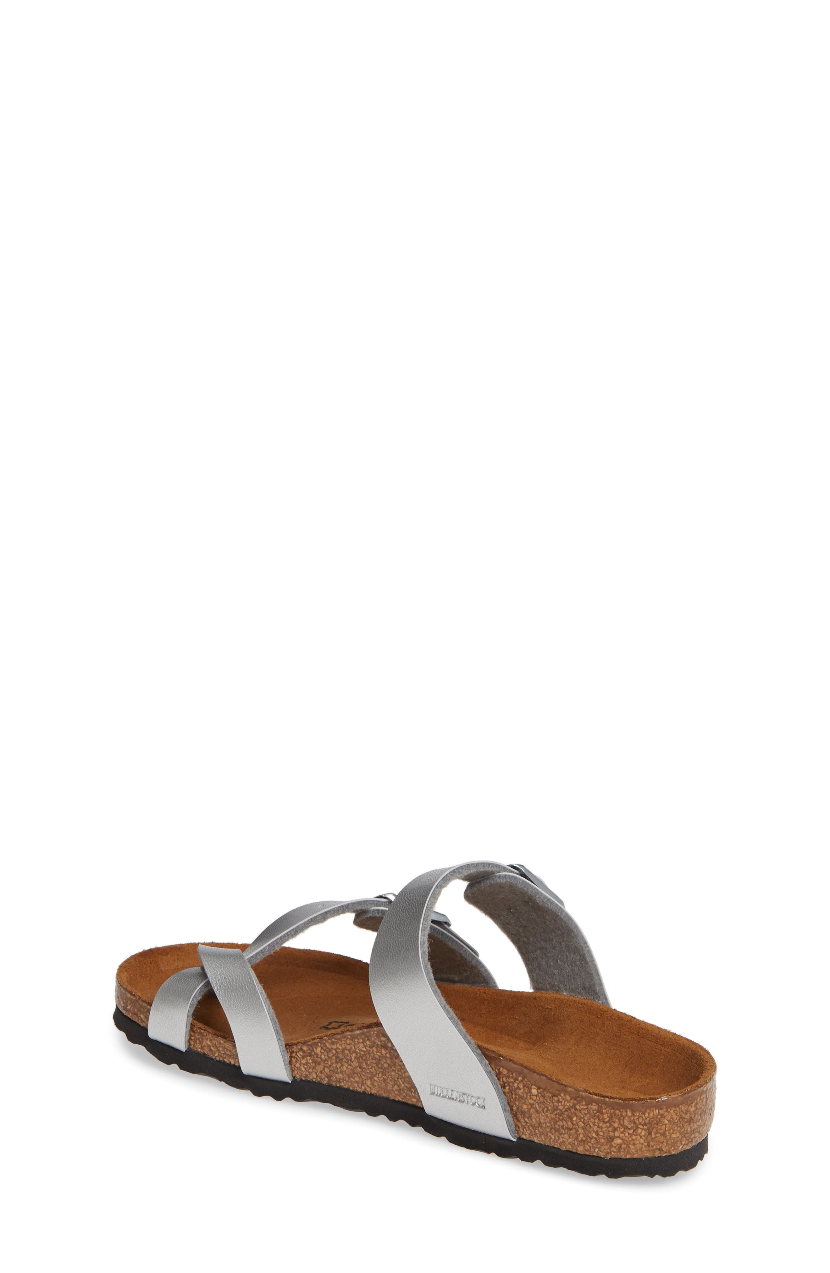 Kids' Mayari Birko-Flor Slide Sandal, Alternate, color, SILVER