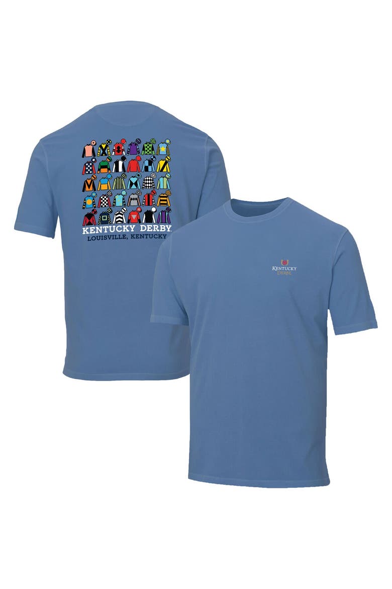 Men's Ahead  Blue Kentucky Derby 150 Jockey Lineup T-Shirt, Main, color, Blue