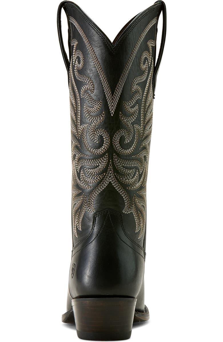 Ariat Louella Western Leather Boot, Alternate, color, Black