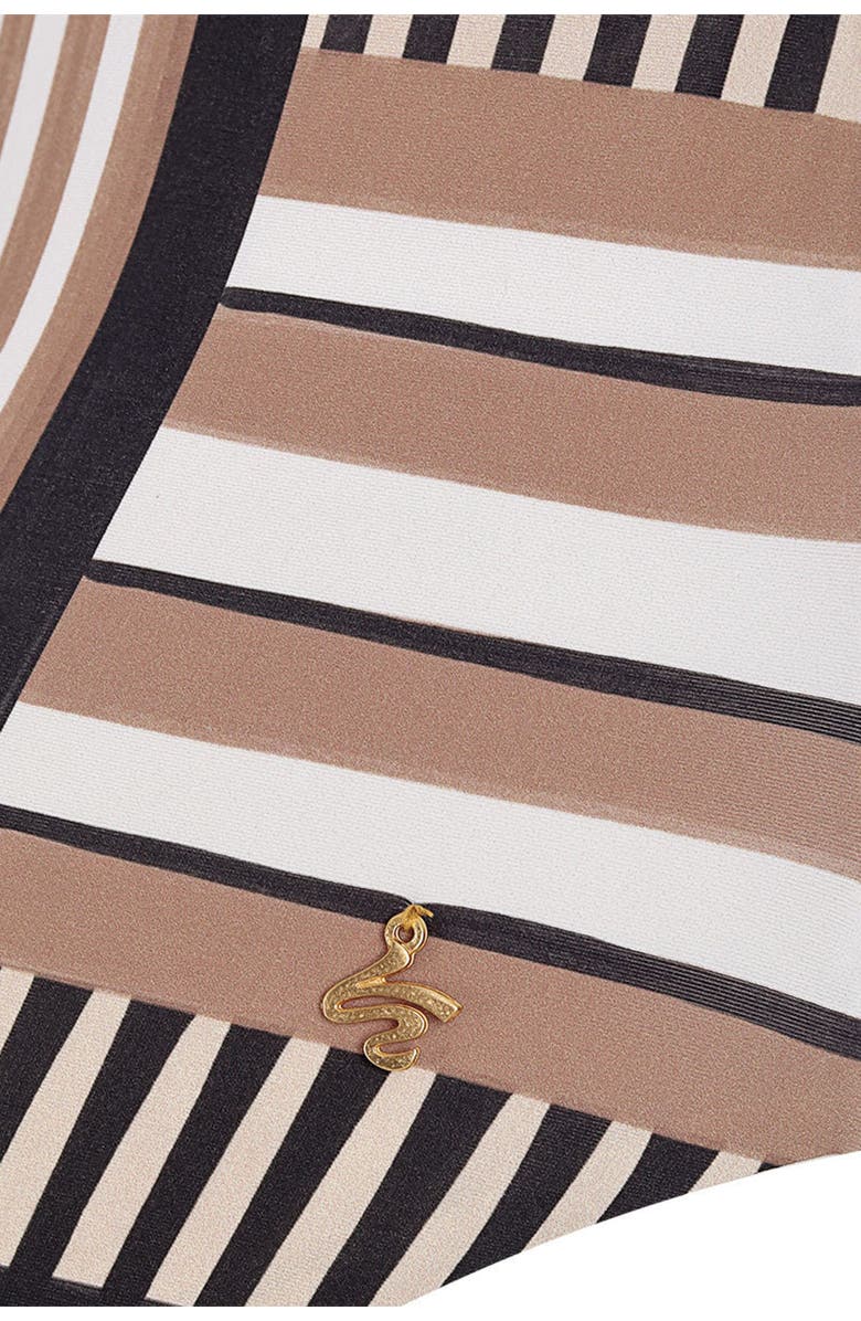 KIBYS Ancestral Lines Serina Sculpting One Piece, Alternate, color, Black Lines