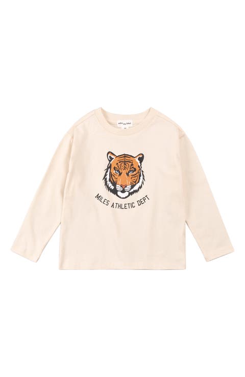 Kids' Miles Athletic Dept. Long Sleeve Organic Cotton Graphic T-Shirt (Toddler & Little Kid)