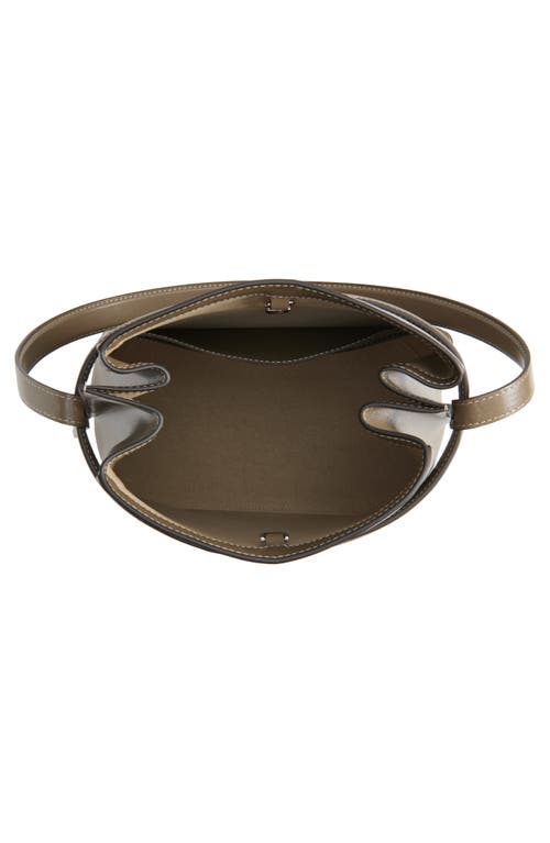 Totême Toteme Belted Leather Bucket Bag In Brown