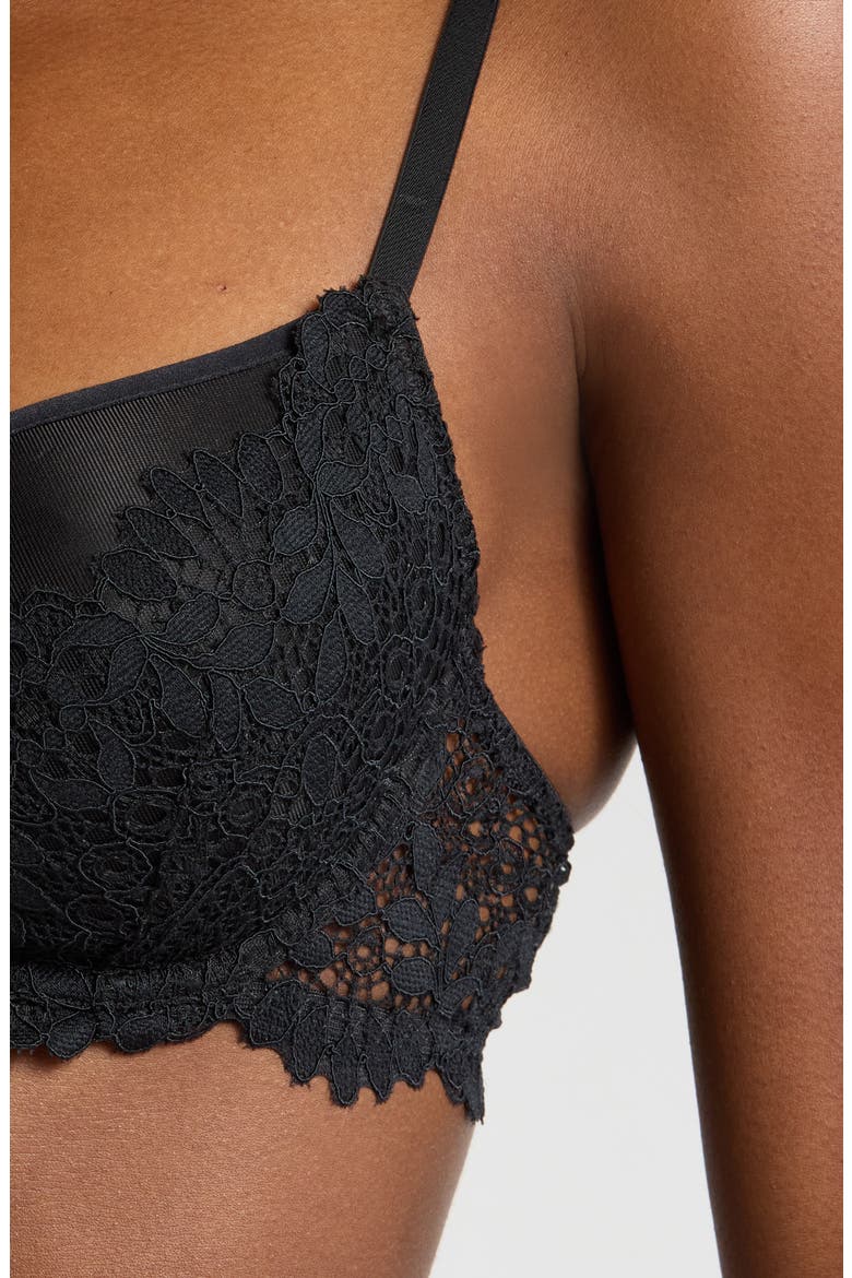 Success Lace Underwire Spacer Bra, Alternate, color, BLACK